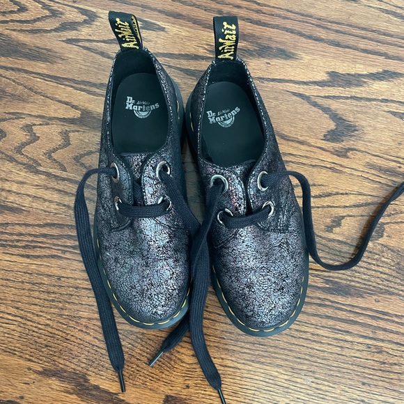 Dr. Marten Holly Iridescent Gunmetal Platform - Picture 3 of 8